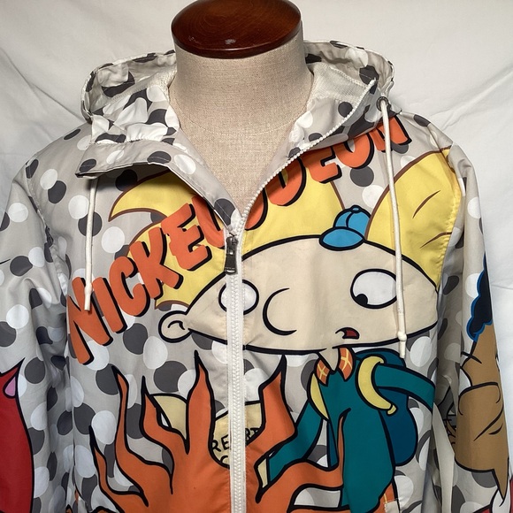 Nickelodeon Members Only Rugrats Characters Multi Color Windbreaker Size Medium - Picture 2 of 13